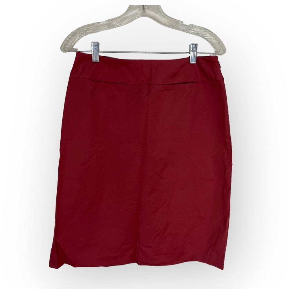Old Navy Pink Pencil Skirt Vintage Y2K Cotton Blend Pockets Stretch Career Sz 6